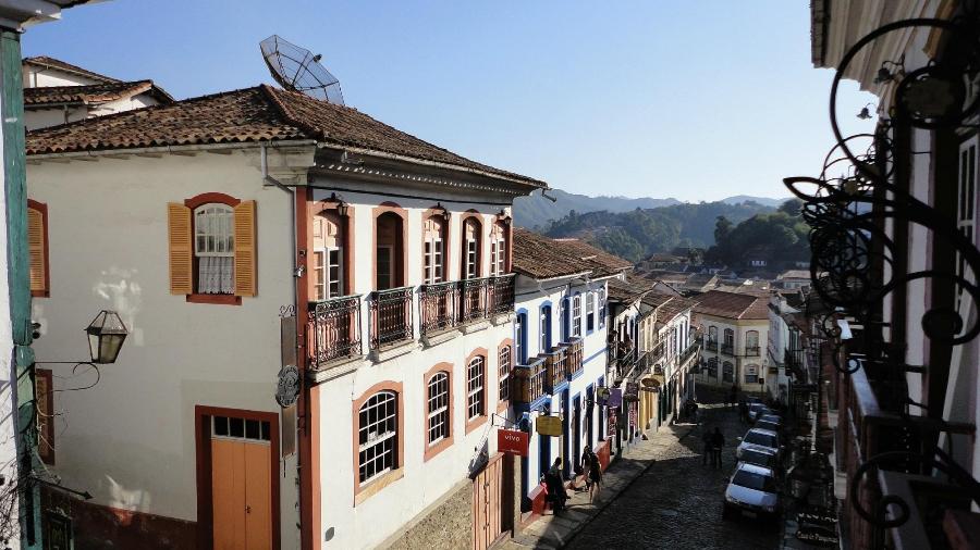 Rua Conde de Bobadela, em Ouro Preto (MG)
