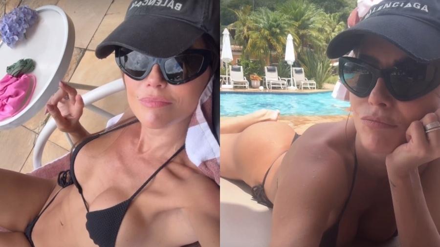 Atriz Deborah Secco curte dia na piscina - Reprodução/Instagram