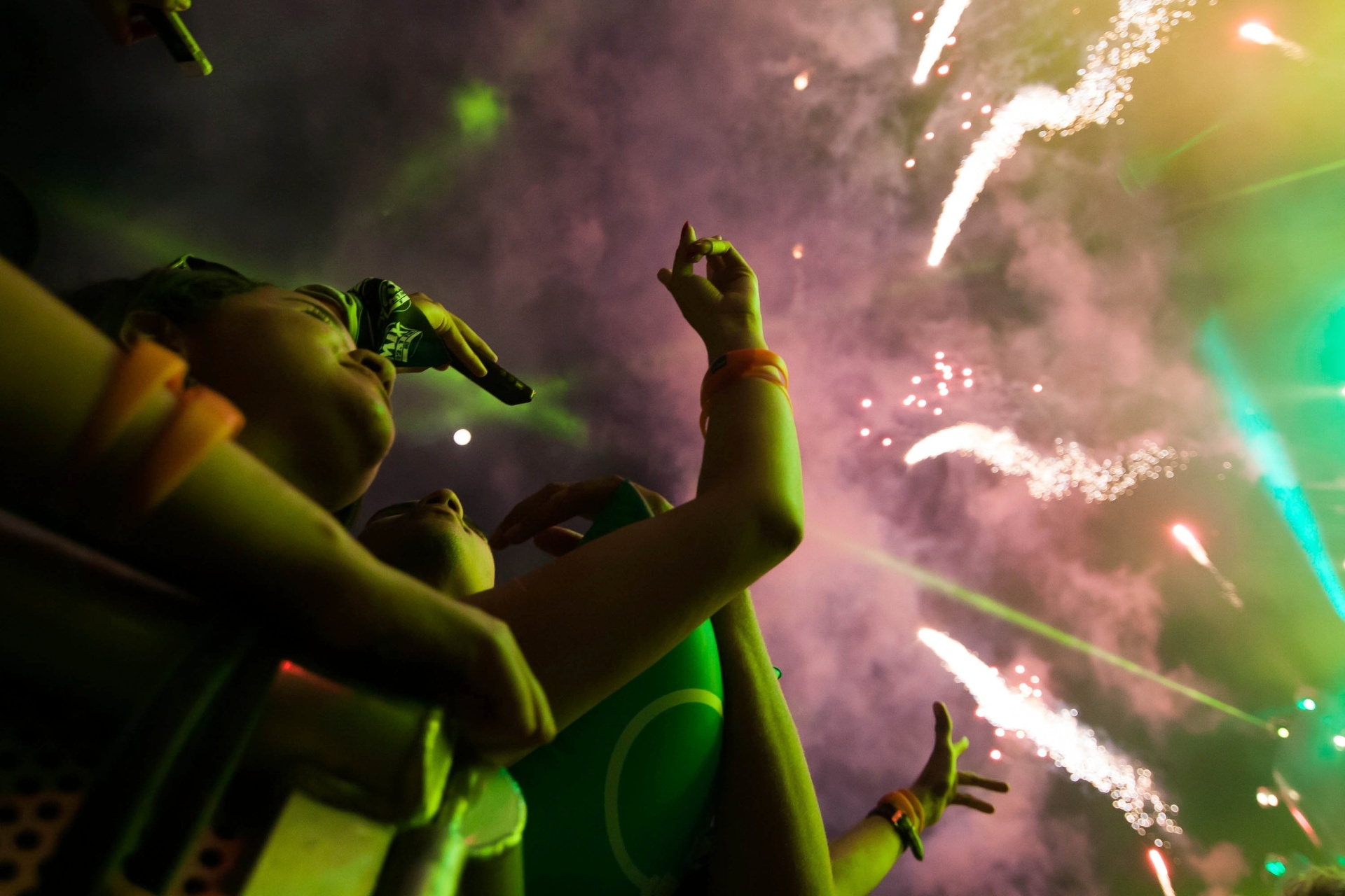 26.set.2015 - Fogos de artifício entre os shows do Rock in Rio - Luciano Belford/UOL