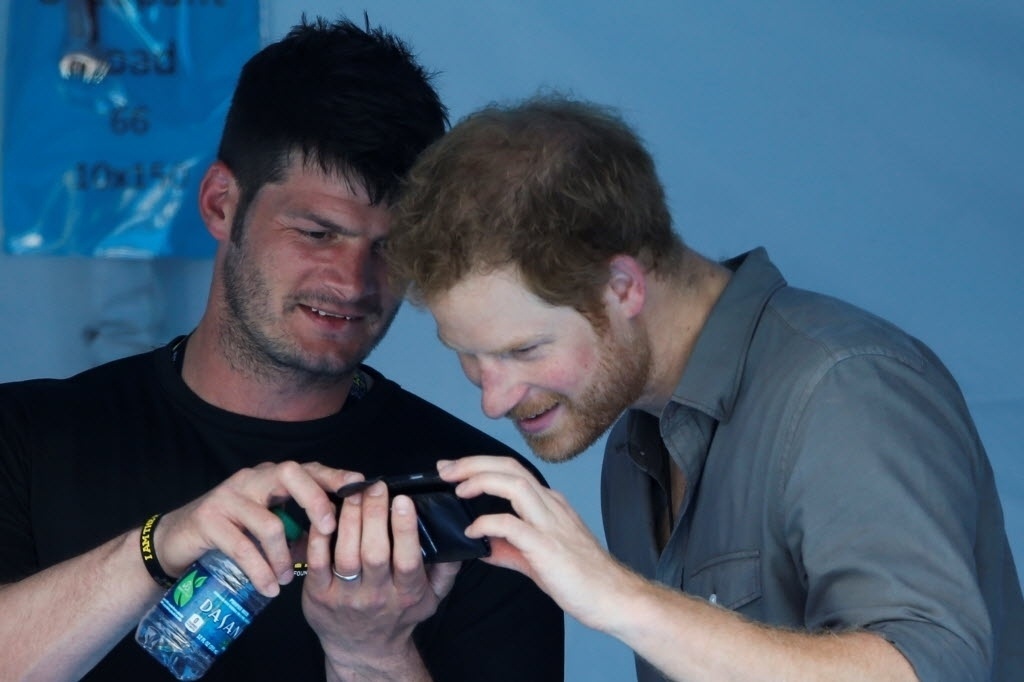 11.mai.2016 - Príncipe Harry se diverte durante os Jogos Invictus, que acontece em Orlando, na Flórida, nos Estados Unidos - Reuters