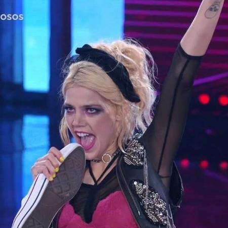 Pâmela Tomé se apresentou ao som de "Girls Just Wanna Have Fun" na "Dança dos Famosos"; ela lidera a competição entre as mulheres - Reprodução/Globo - Reprodução/Globo