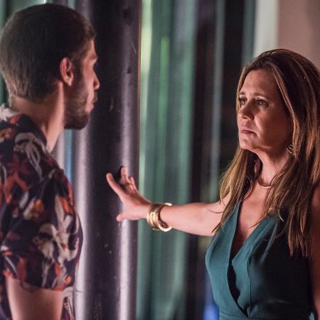 Chay Sued e Adriana Esteves - Paulo Bellote/TV Globo - Paulo Bellote/TV Globo