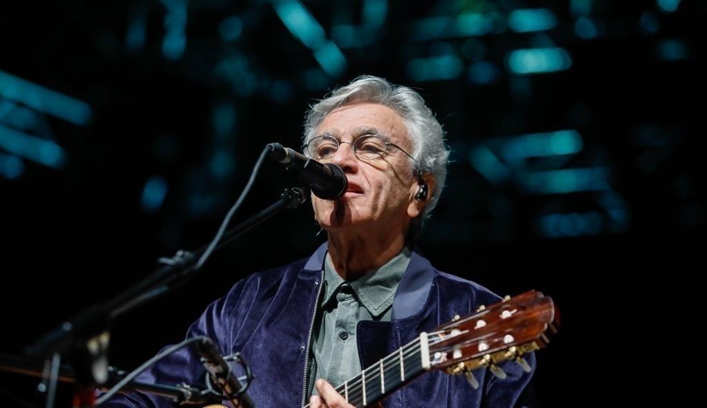 Caetano Veloso fez show no Anhangabaú durante a Virada Cultural - Marcelo Justo/UOL