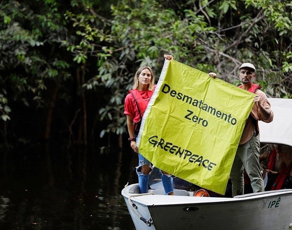 Gio e Bruno Gagliasso estão na Amazônia a convite do Greenpeace - Reprodução/Instagram