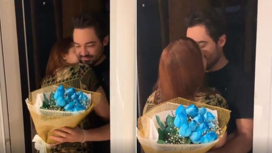 Maiara dá flores de presente para o namorado, Fernando - Reprodução/Instagram