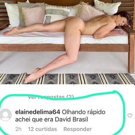 Claudia Raia é confudida com David Brazil - REPRODUÇÃO/INSTAGRAM