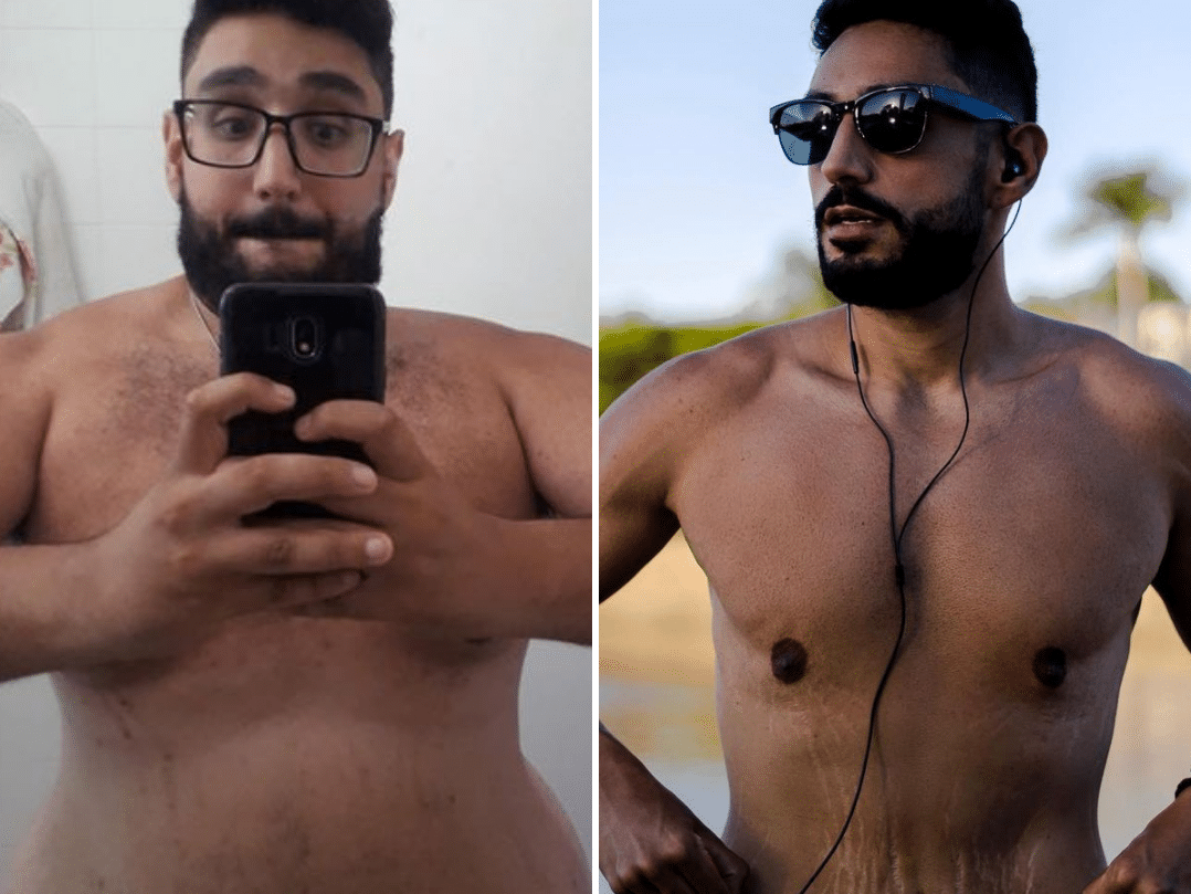 Ele desistiu da bariátrica e perdeu 70 kg sem cirurgia: "Precisava tentar"