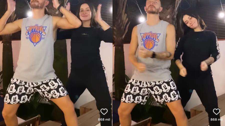 Grávida, Bianca Andrade e Fred dançam funk juntos - Reprodução/ Instagram @bianca