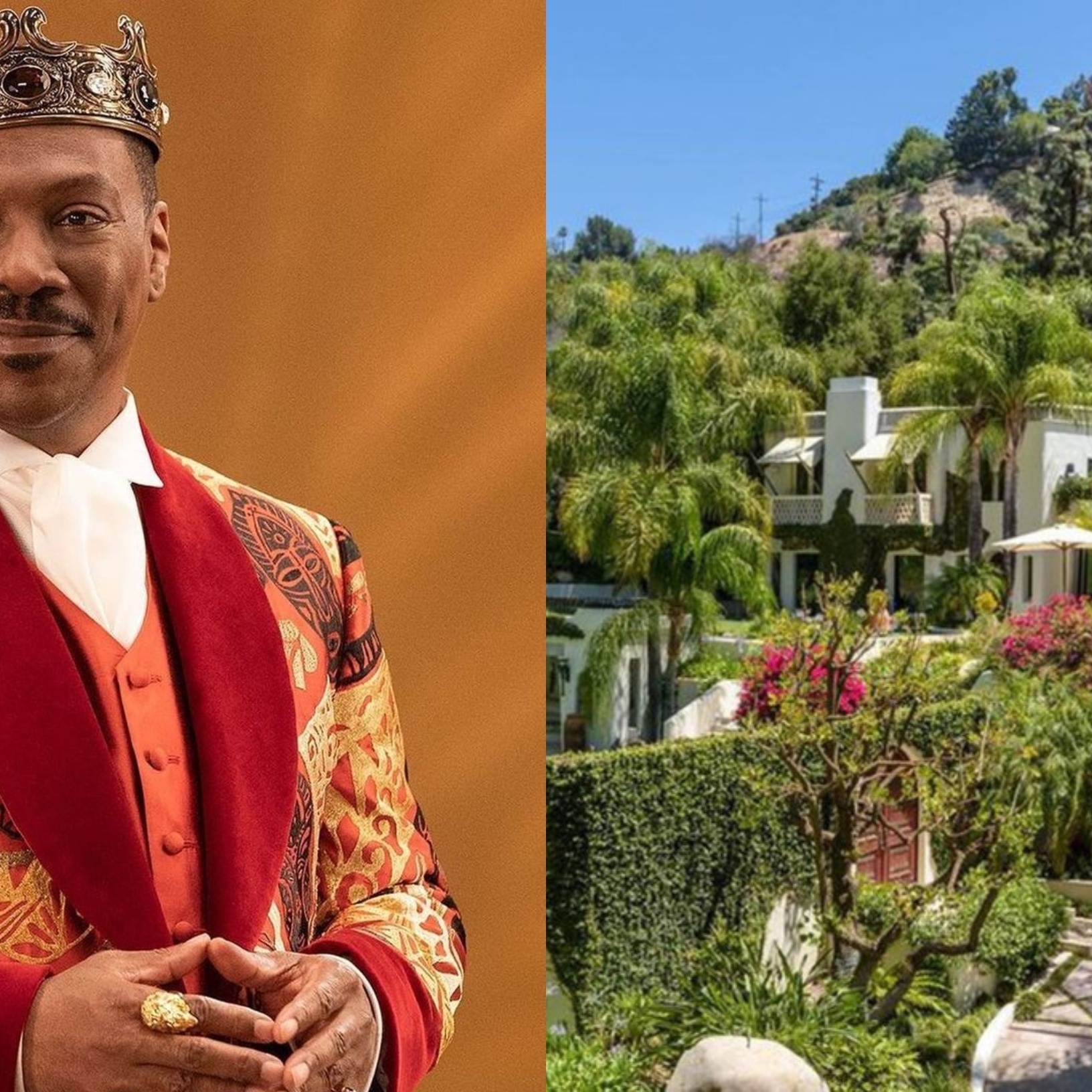 Mansão de Eddie Murphy de quase R$ 113 milhões é digna de um rei
