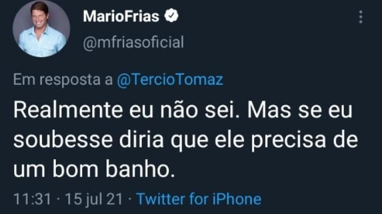Mario Frias - Reprodução - Reprodução