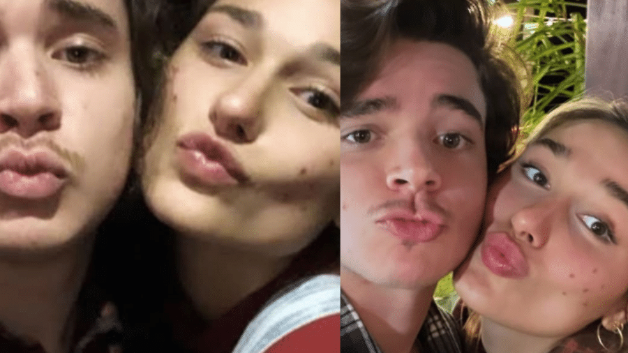 João Figueiredo e Sasha Meneghel recriaram uma selfie feita há 2 anos - Reprodução/Instagram