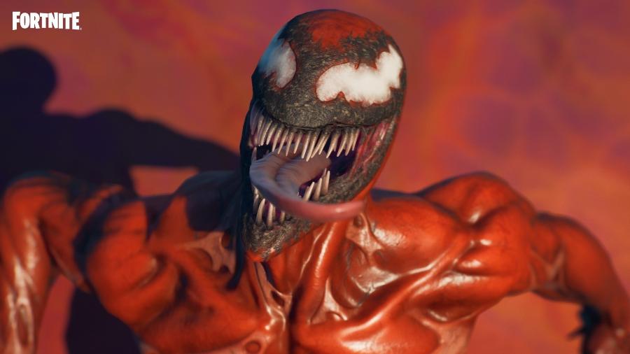 Carnificina, simbionte rival de Venom, estreia no Fortnite - Divulgação/Epic Games