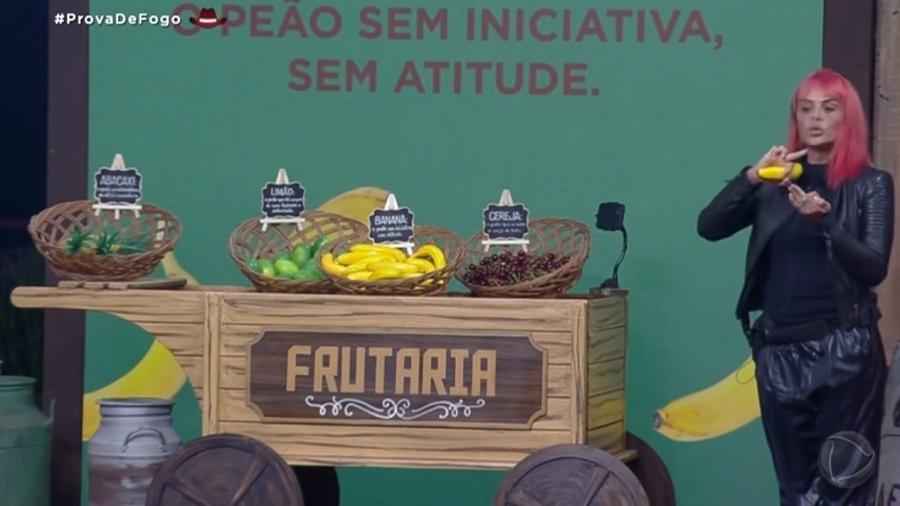 A Fazenda 2021:Valentina Francavilla é eleita a participante banana do jogo - Reprodução/Playplus