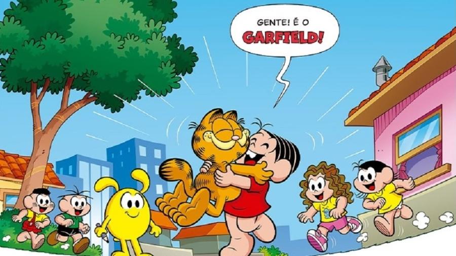 Garfield e Turma da Mônica estarão em minissérie publicada pela Panini - Reprodução/Twitter