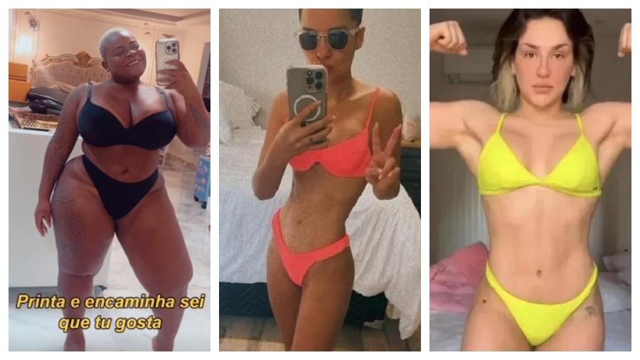 Jojo Todynho, Maiara e Keféra são algumas das celebridades que exibiram suas novas silhuetas nas redes sociais - Reprodução