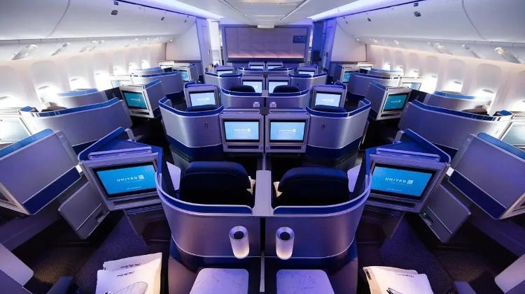 Polaris, a classe executiva da United, terá telas maiores Polaris, a classe executiva da United, terá telas maiores