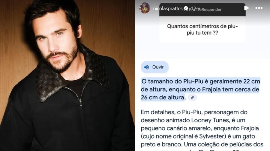 Nicolas Prattes fala sobre tamanho de pênis Nicolas Prattes fala sobre tamanho de pênis