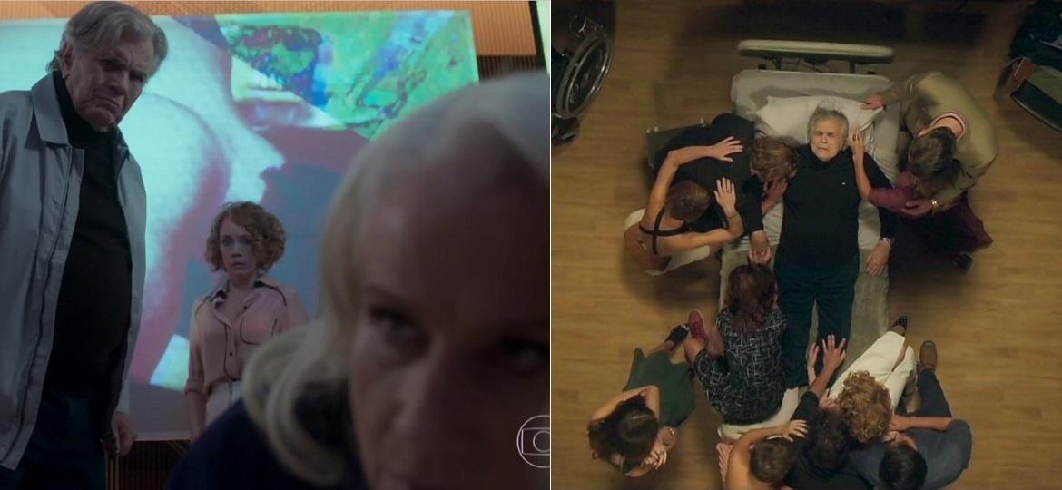 Fausto derruba Mag e morre no mesmo capítulo de "A Lei do Amor" - Montagem/Reprodução/TV Globo