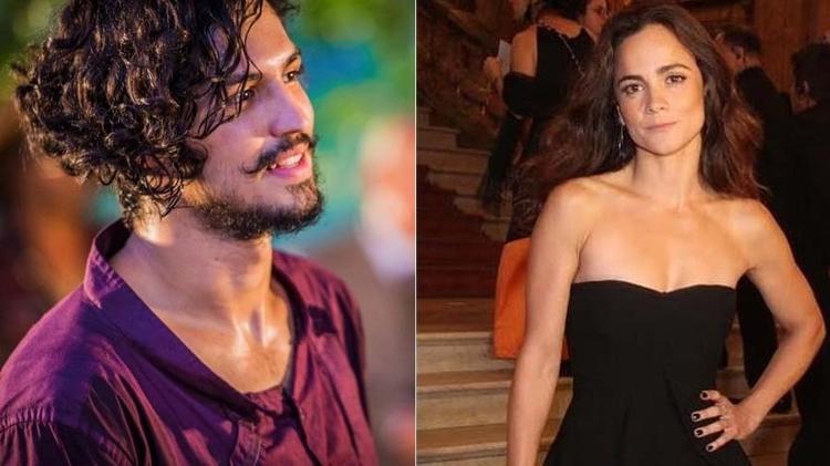 Gabriel Leone e Alice Braga serão protagonistas do filme "Eduardo e Mônica" - Reprodução/Montagem - Reprodução/Montagem