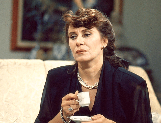 Renata Sorrah era Carolina em "Roda de Fogo" (1986) - Reprodução/Globo