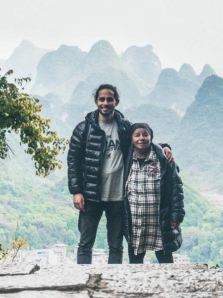 Nathanel e Safta na China  - Reprodução/Instagram/TheGranAdventure