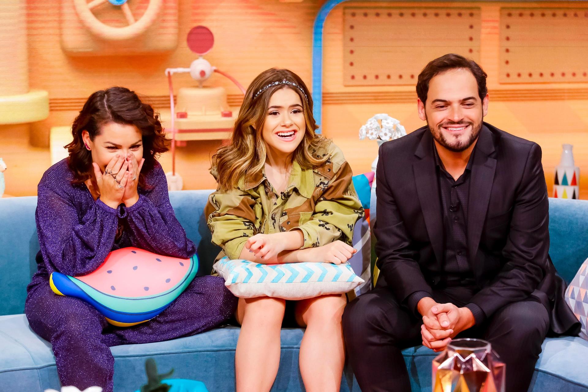 Fernanda Souza chora ao rever imagens da infância na estreia do "Programa da Maisa", no SBT - Gabriel Cardoso/SBT