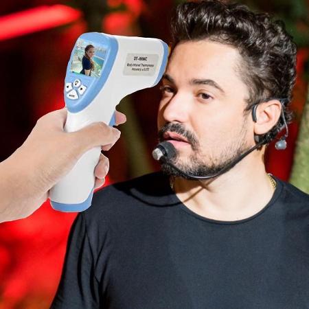 Fernando Zor brinca com Maiara ao "medir" temperatura - Reprodução / Instagram
