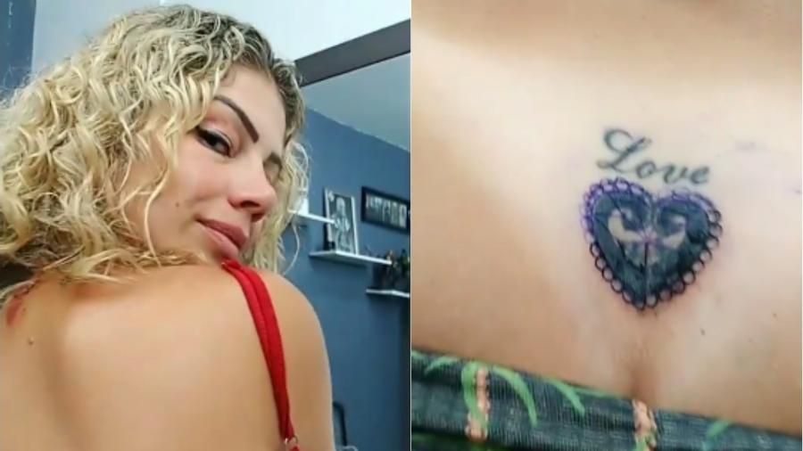 Cátia Paganote mostra tatuagem que fez no bumbum - Reprodução/Instagram