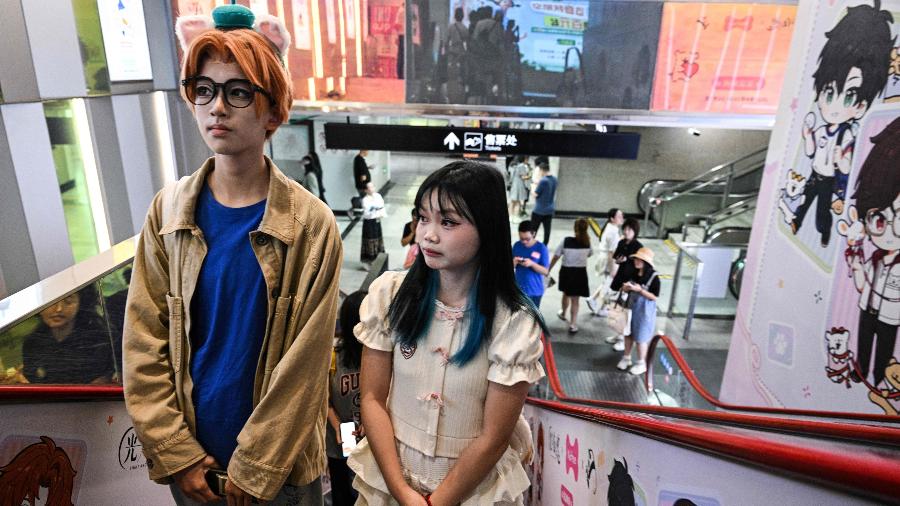 A cosplayer Xu Yunting e seu date Feng Xinyu