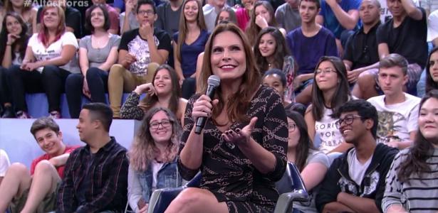 Reprodução/TV Globo Luis Fabiano participa do programa Altas Horas, comandado por Serginho Groisman