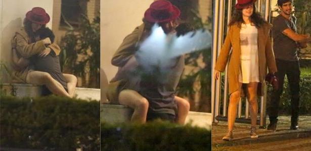 Maria Casadevall e Renato Góes se beijam após festa de Sophie Charlotte - Ag.News - Ag.News