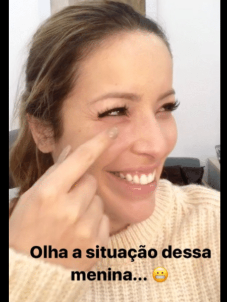Renata Dominguez brinca com antes e depois de ser maquiada - Reprodução/Instagram/re_dominguez - Reprodução/Instagram/re_dominguez