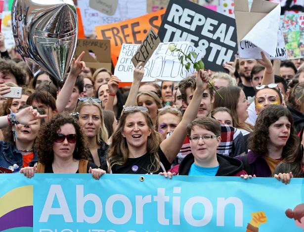 Protesto pró-aborto na Irlanda em setembro de 2017 - AFP