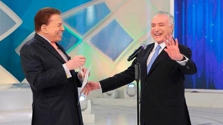 Silvio Santos recebeu Michel Temer em seu programa