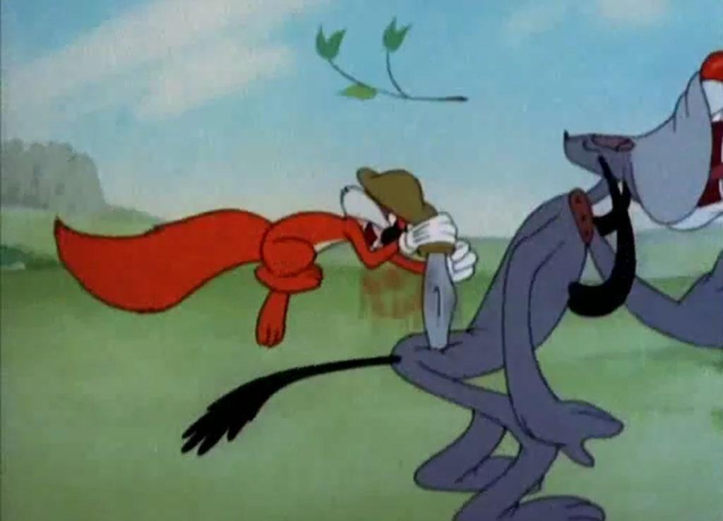 Cena do desenho animado "Screwball Squirrel" - Reprodução