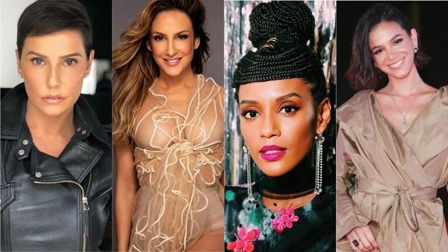 Deborah Secco, Taís Araújo e Bruna Marquezine foram algumas das famosas que saíram em defesa da cantora - Reprodução/Instagram
