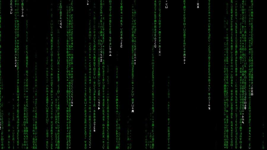 Os códigos na abertura do filme "The Matrix" (1999) - Reprodução