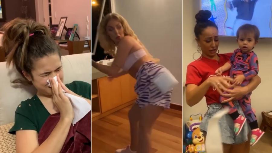 Maísa, Luísa Sonza e Sabrina participaram de vídeo com outras celebridades - Reprodução/Instagram