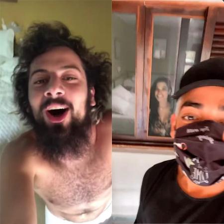 Cartolouco e Lucas Selfie exibem confinamento para entrar na Fazenda novamente - Reprodução / Instagram