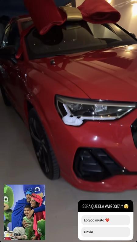 MC Livinho compra carro luxuoso para esposa