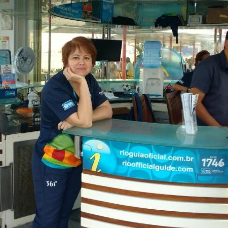 Narjara Turetta atendeu turistas durante a Olimpíada do Rio em 2016 - Felipe Pinheiro/UOL - Felipe Pinheiro/UOL