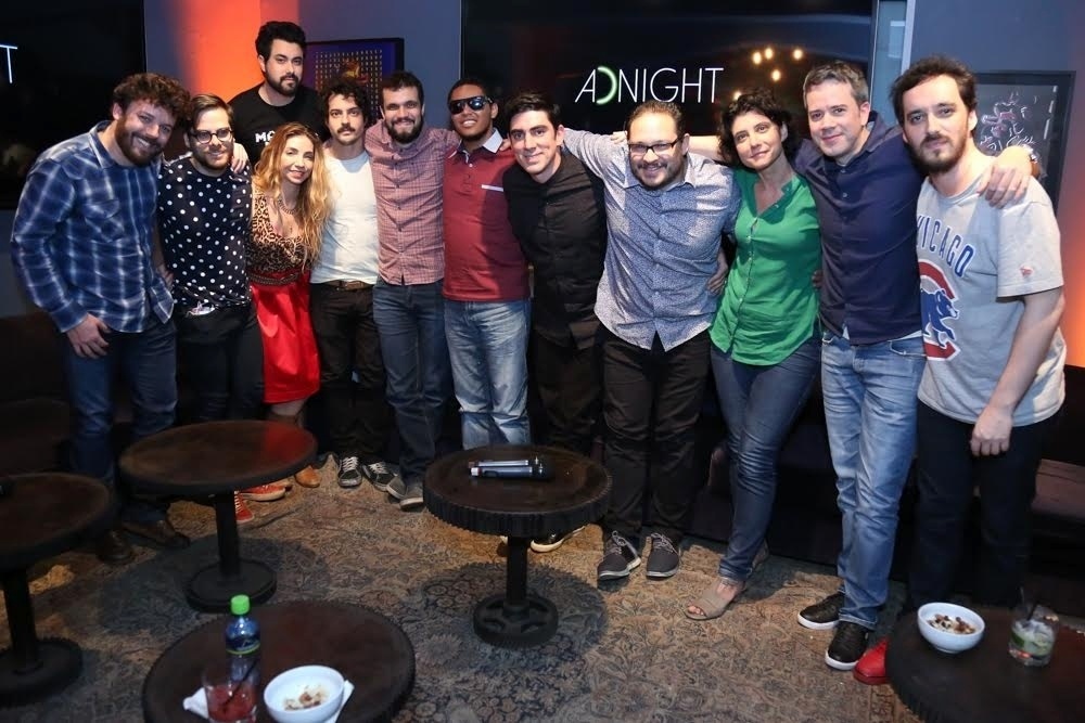 27.jul.2016 - Integrantes do "Adnight" posam para fotos durante o lançamento do programa, que tem estreia marcada para o dia 25 de agosto na Globo - Roberto Filho /Brazil News