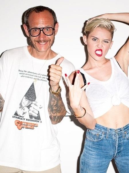 Terry Richardson e Miley Cyrus - Reprodução/Instagram