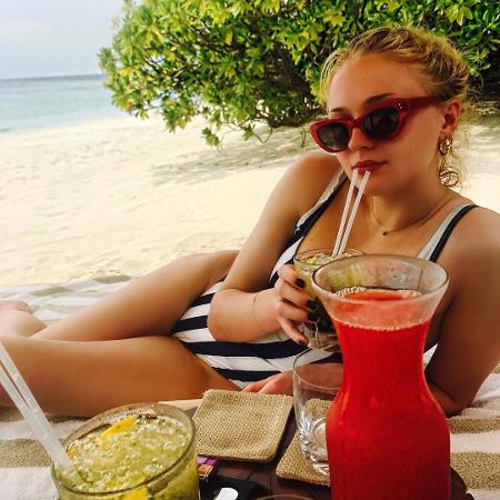Sophie Turner curte férias em ilha privada nas Maldivas - Reprodução/Instagram
