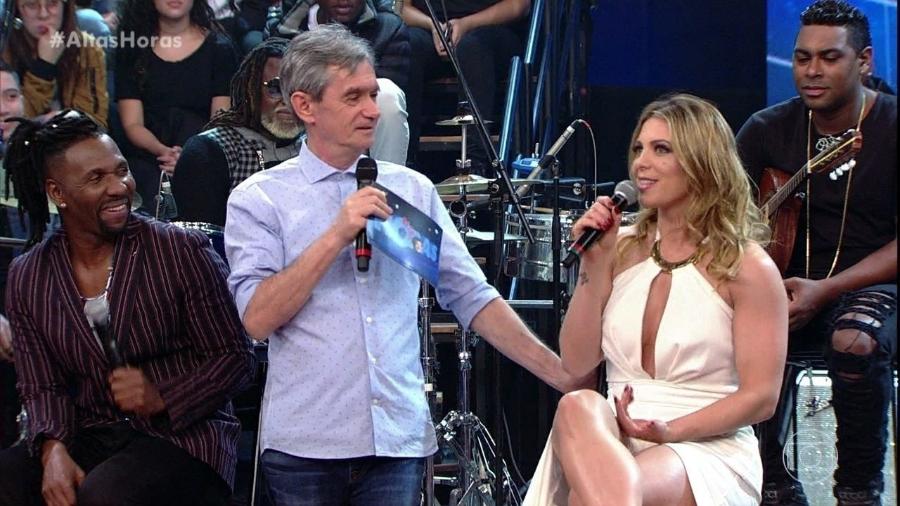 Sheila Mello participa do programa "Altas Horas" - Reprodução/TV Globo