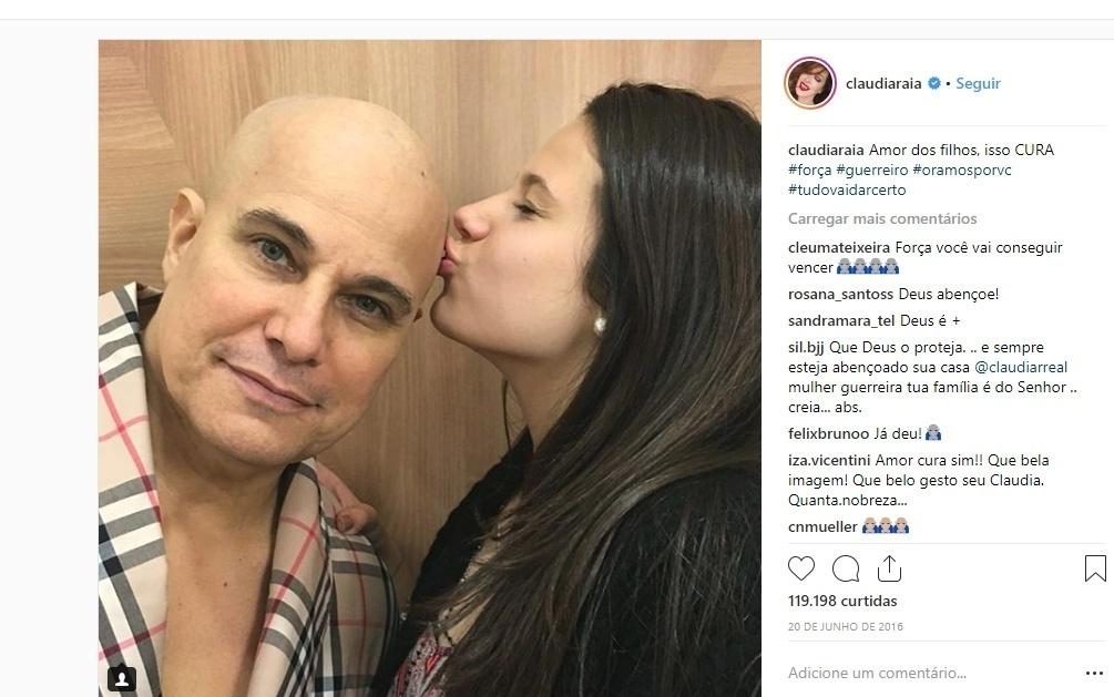 Claudia Raia torce pela recuperação do ex, Edson Celulari - Reprodução/Instagram
