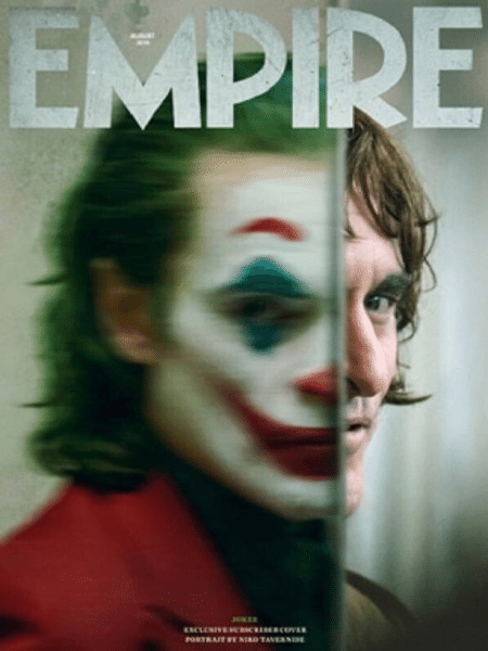 Joaquin Phoenix como Coringa em capa da revista Empire - Reprodução - Reprodução