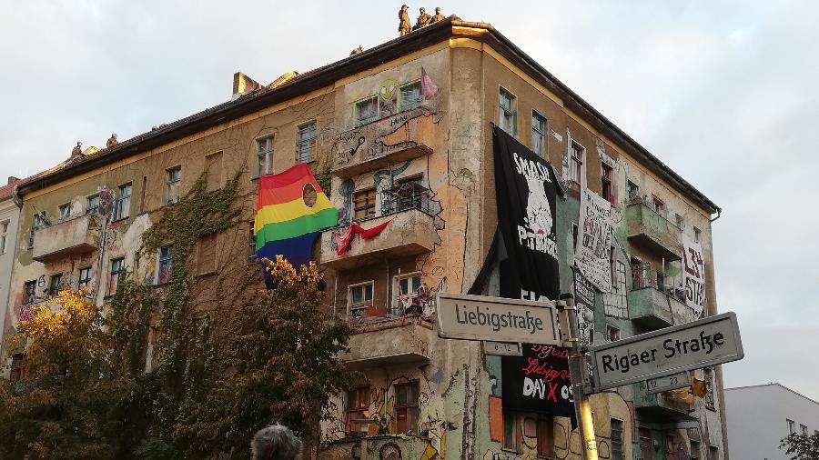 Prédio que sediava ocupação feminista em Berlim  - Niklas Franzen