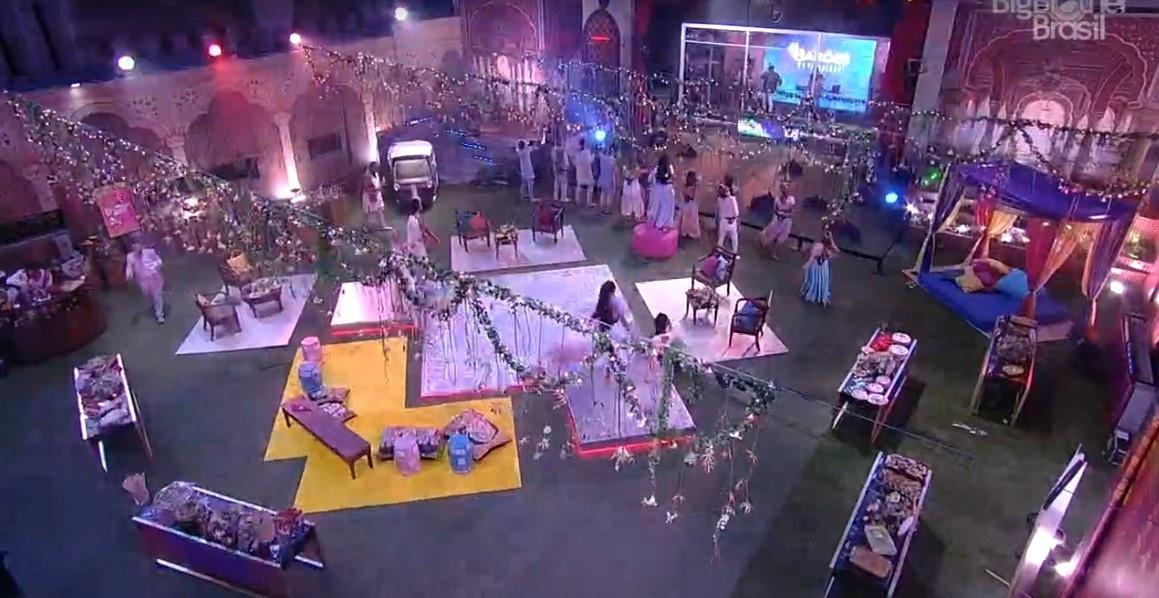 BBB 21: Holi Festival é tema da festa - Reprodução/ Globoplay