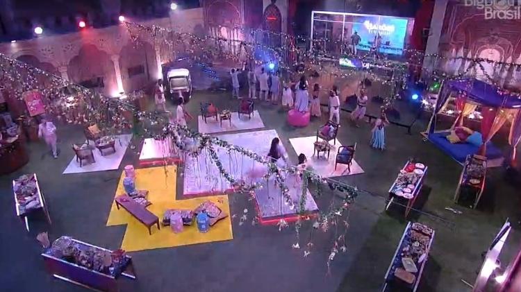 BBB 21: Segunda festa do líder como tema "Festival Holi" e show de Barões da Pisadinha - Reprodução/ Globoplay - Reprodução/ Globoplay